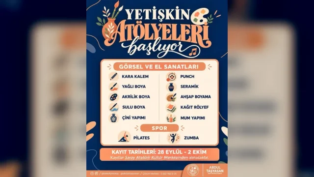 Kış atölyeleri başvuruları başlıyor! 12 dalda kayıt
