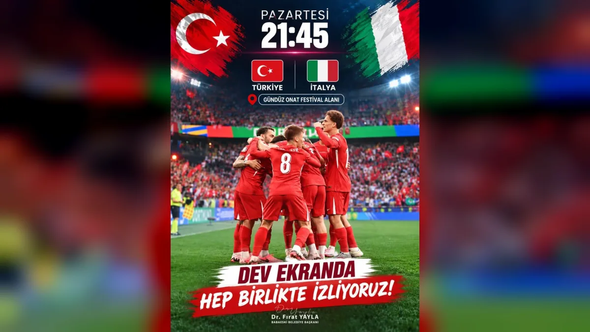 Dev Ekranda Milli Maç Coşkusu: İtalya Karşısında Ay-Yıldızlılar