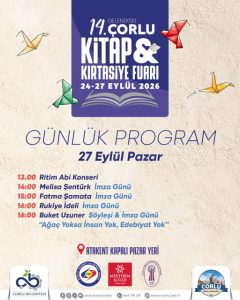 Çorlu Kitap Fuarı’nda Son Gün: Kaçırmayın!