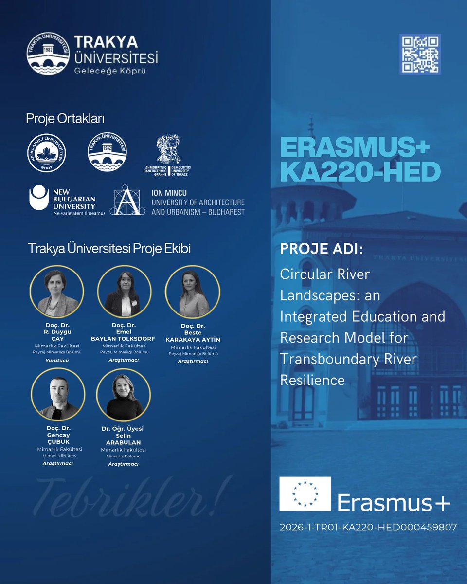 Trakya Üniversitesi Erasmus+ Projesinde Yer Alıyor