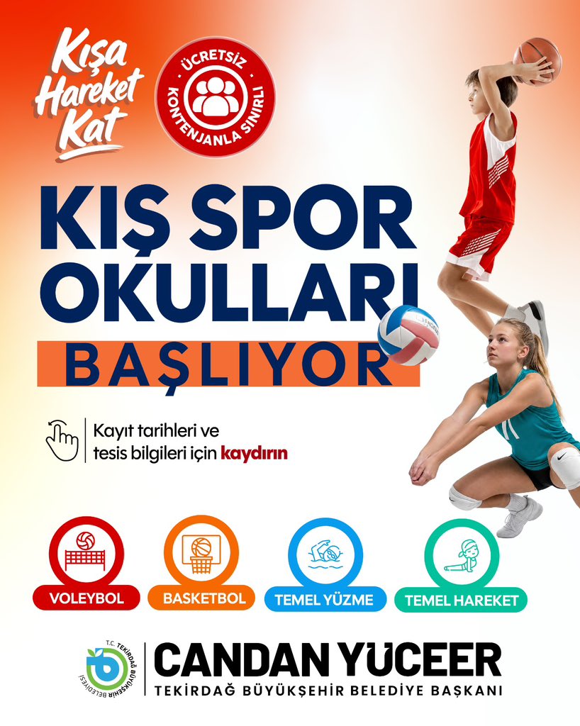 Kış Spor Okulları Kayıtları Başladı!
