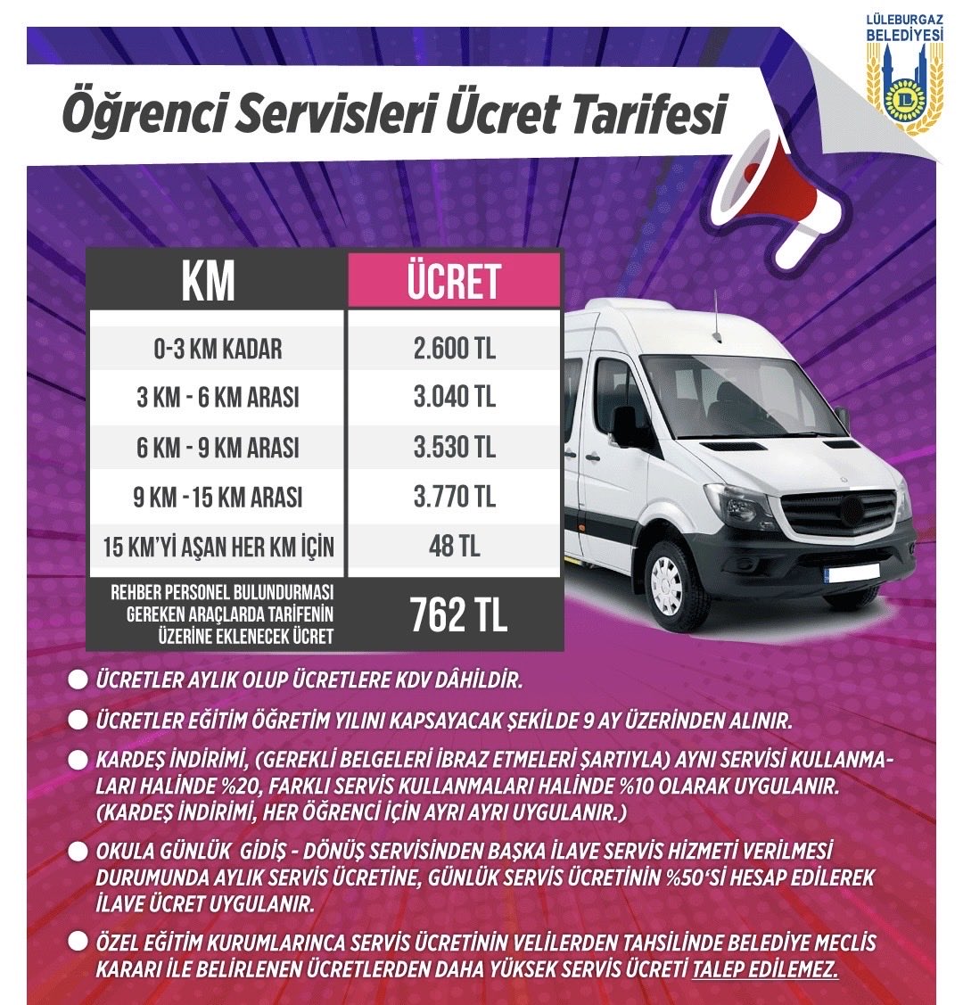 Öğrenci Servis Ücretleri 2026-2027: İşte Yeni Tarife