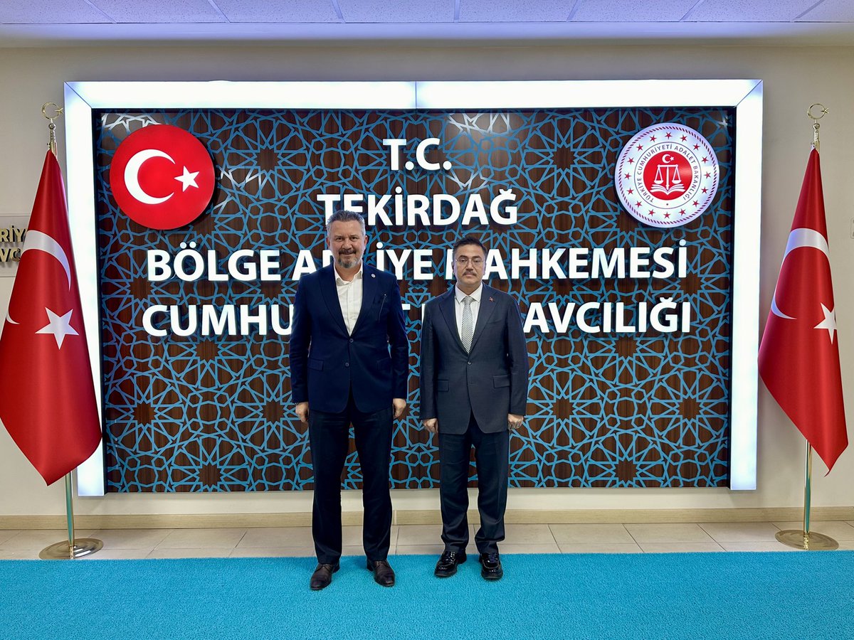 Tekirdağ Adliyesi’nde Önemli Ziyaret: Başkan Binici’ye Destek