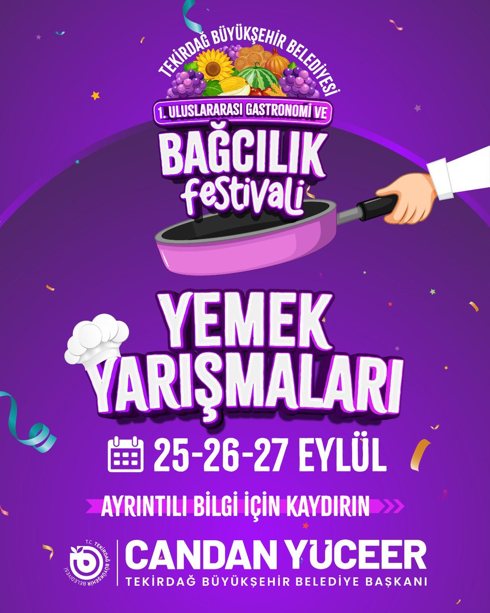 Tekirdağ’da Gastronomi ve Bağcılık Festivali Başlıyor
