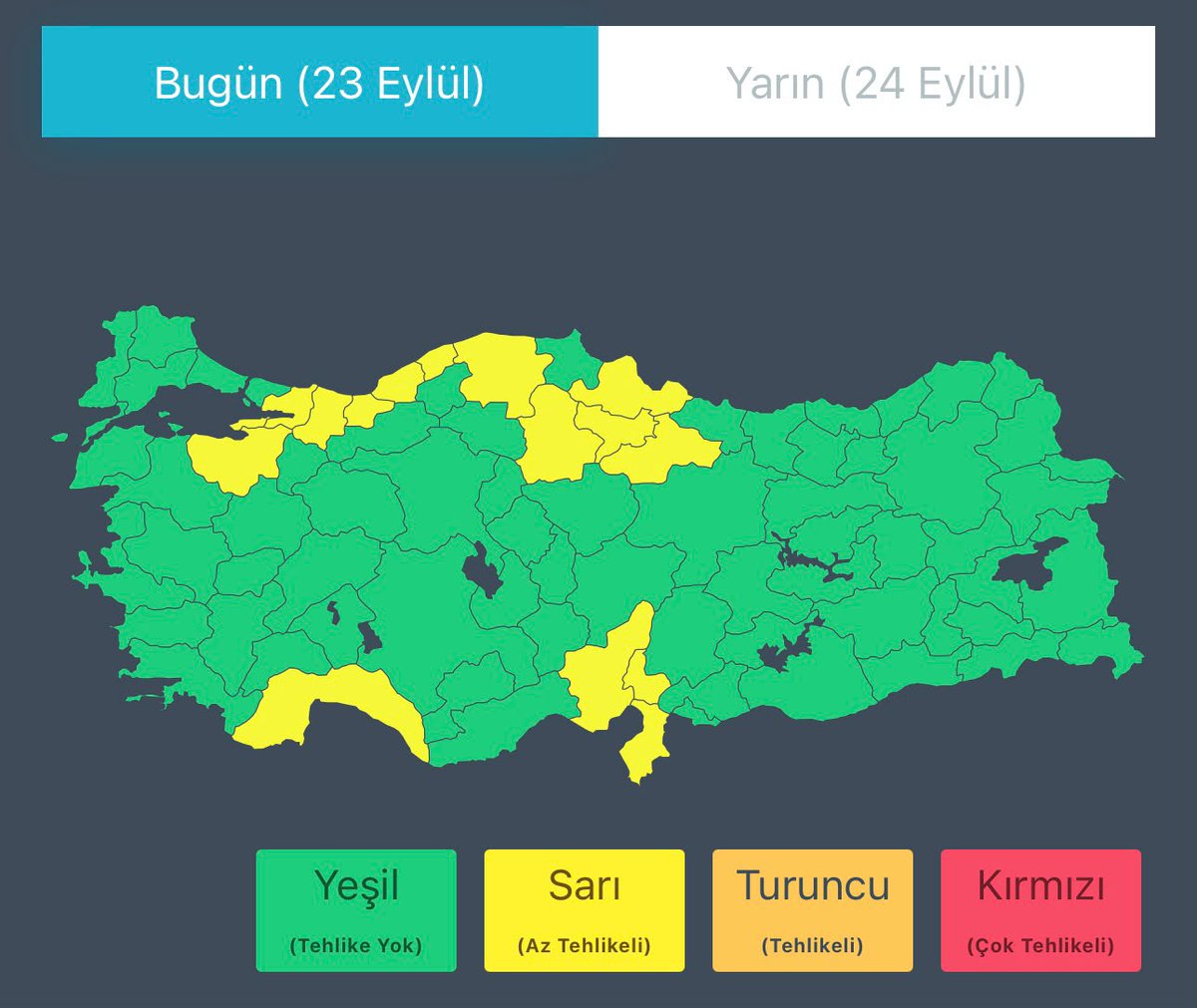 Meteoroloji’den 23 Eylül Alarmı: Sağanak Geliyor