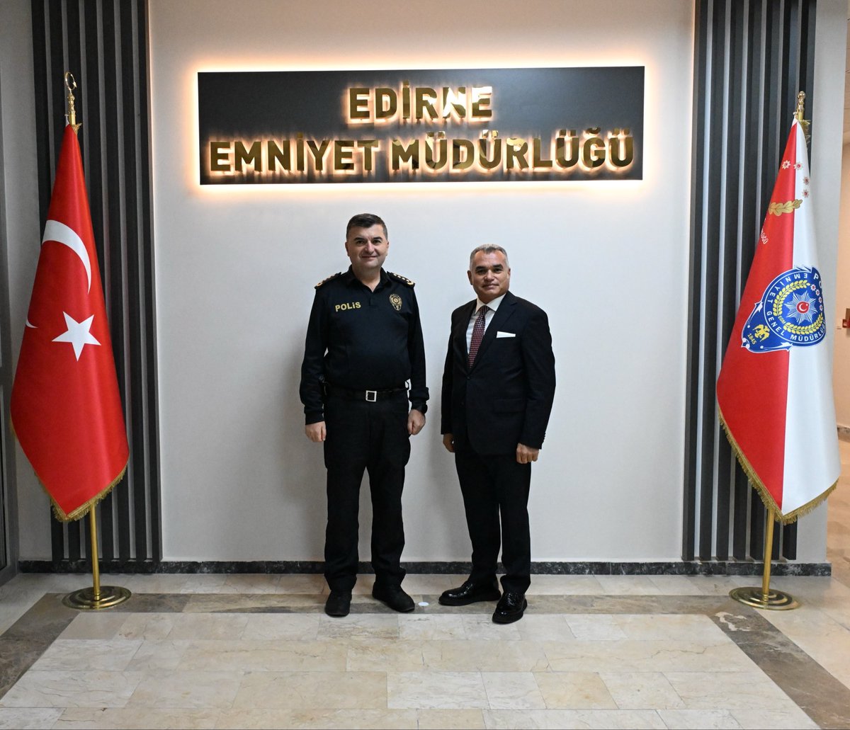 Kapıkule Gümrük Müdürü’nden Emniyet’e Veda Ziyareti
