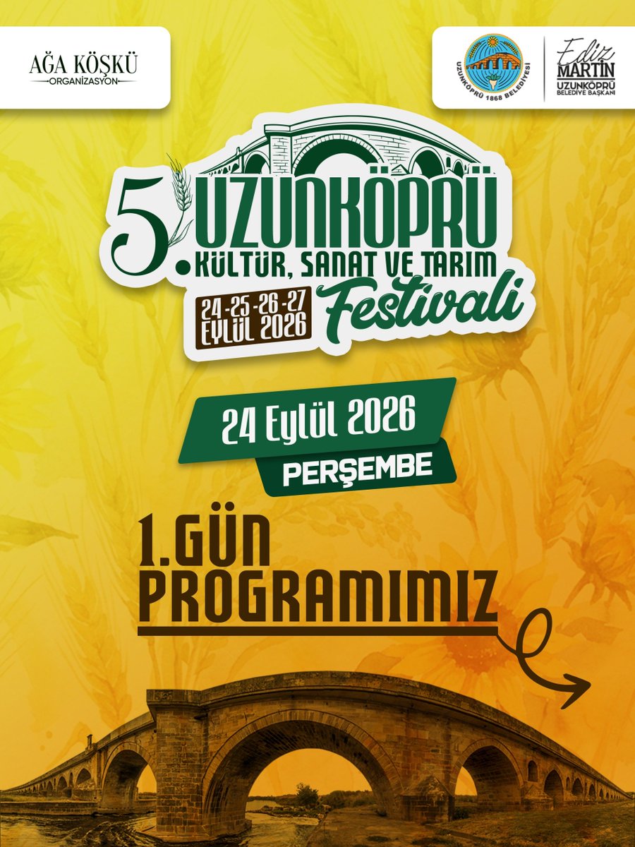 Uzunköprü Festivali Başlıyor: 1. Gün Programı
