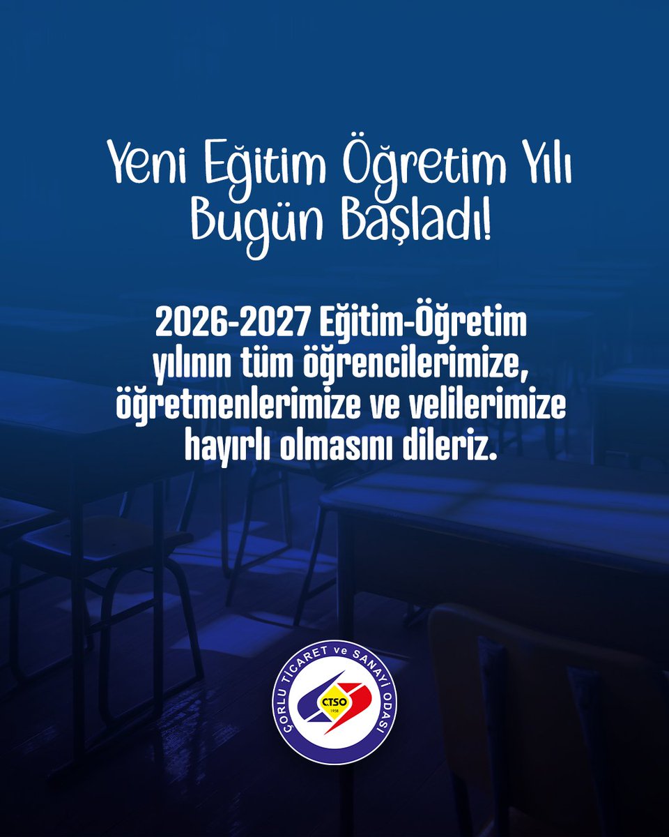 Çorlu TSO’dan 2026-2027 Eğitim Yılı Mesajı