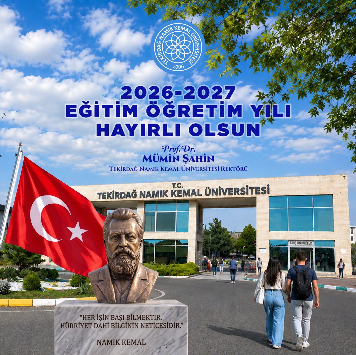 Rektör Şahin’den Yeni Eğitim Yılı Mesajı