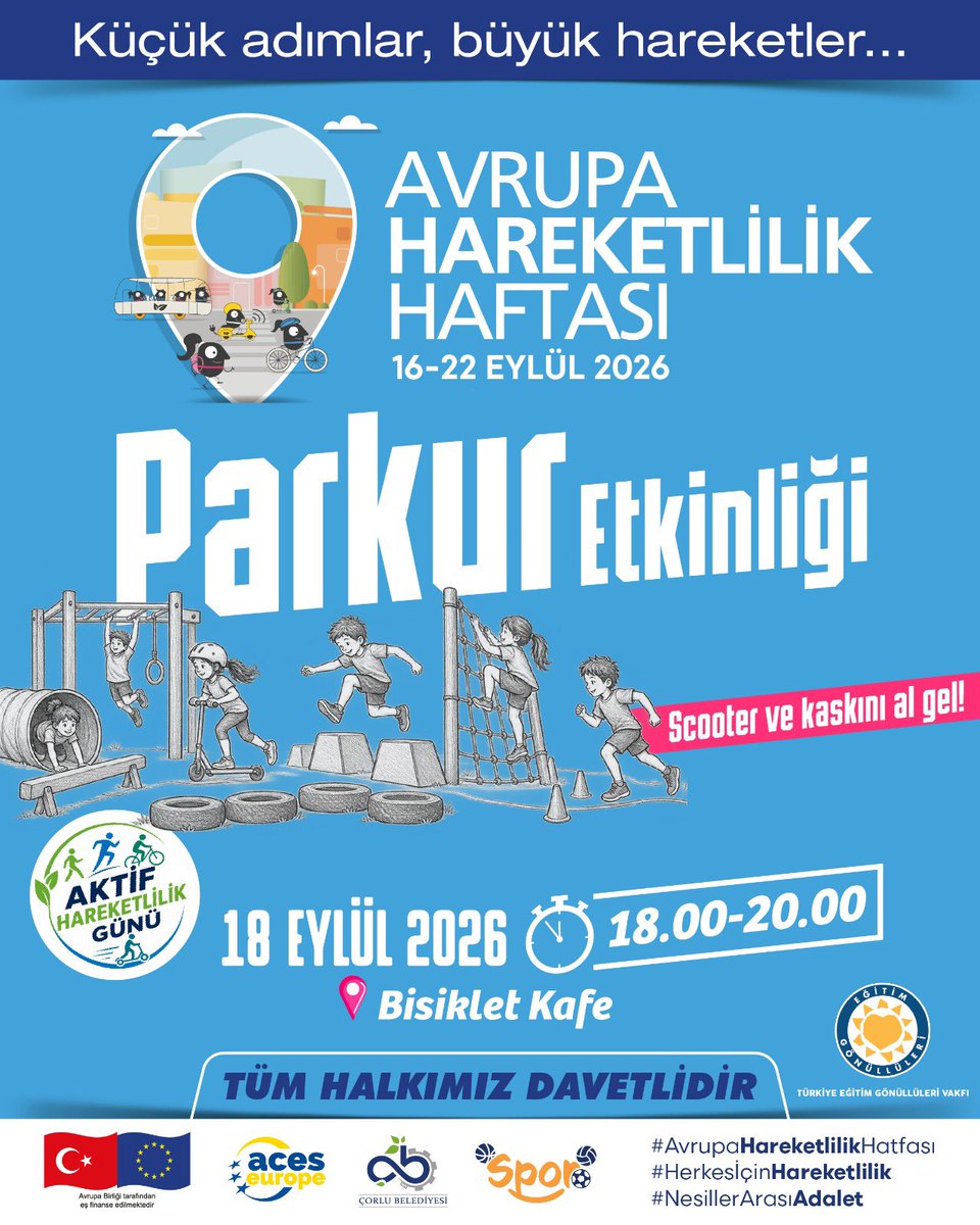 Çorlu’da Çocuklar İçin Bisiklet Parkuru
