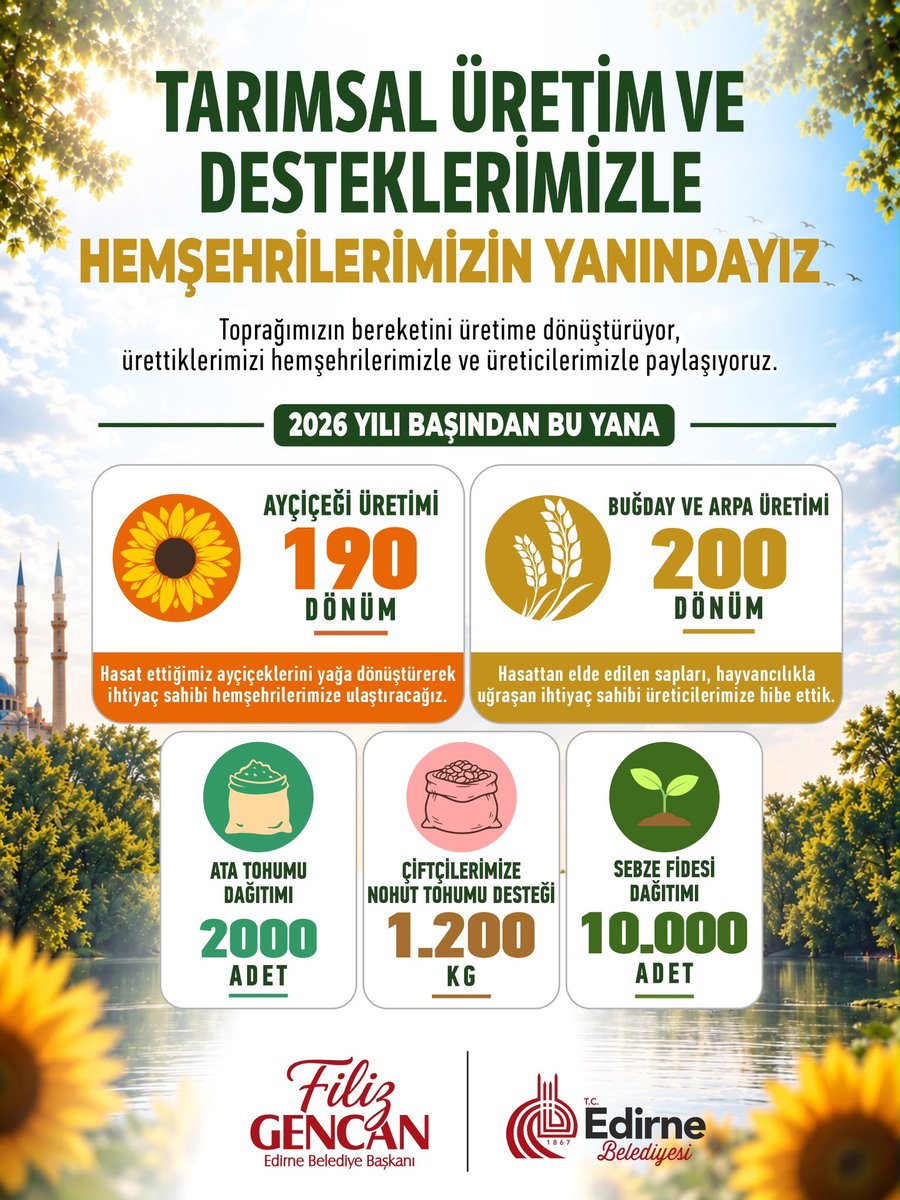 Edirne’de İşgal Altındaki Arazilere Tarım Kalkanı