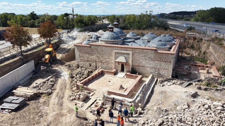 Edirne’nin 600 Yıllık Hamamı Gün Yüzüne Çıkıyor