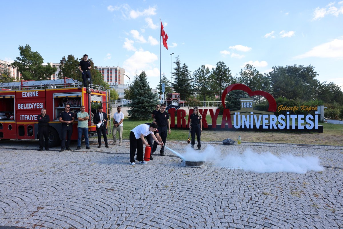 Trakya Üniversitesi’nde AFAD ve İtfaiye Eğitimi