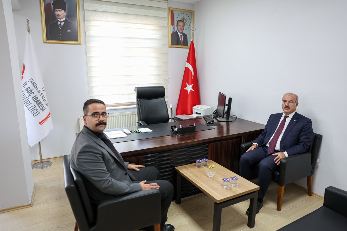 Çanakkale Valisi’nden Göç İdaresi’ne Ziyaret