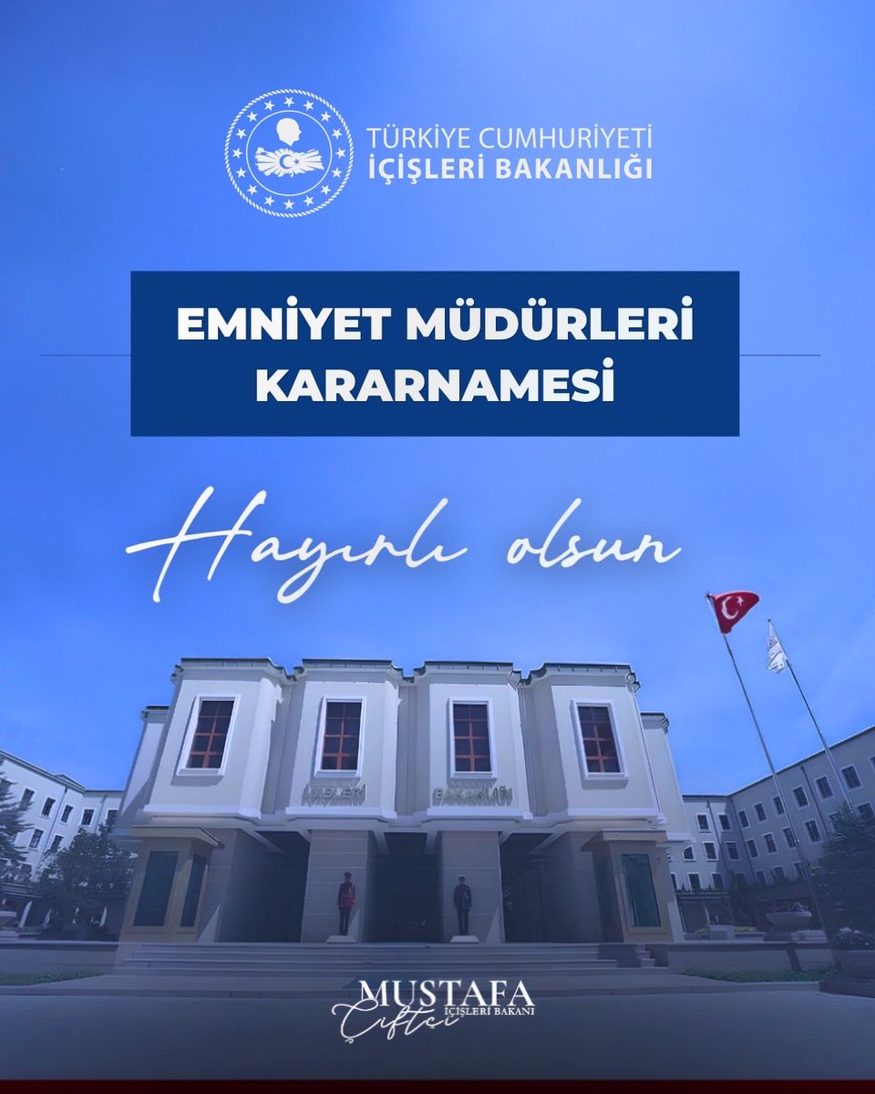 Emniyet Müdürleri Kararnamesi Resmi Gazete’de