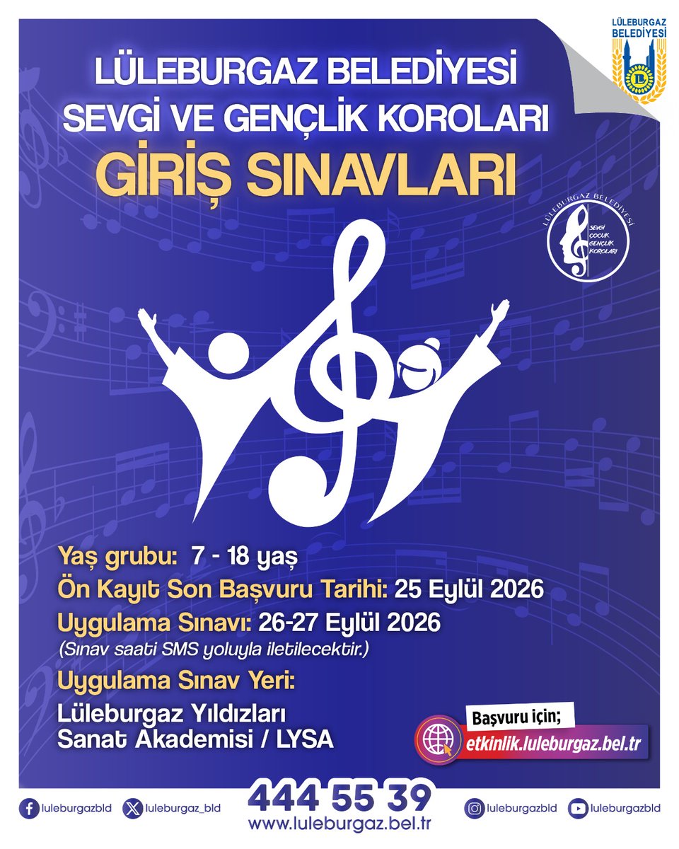 Lüleburgaz Koroları İçin Sınav Heyecanı Başlıyor