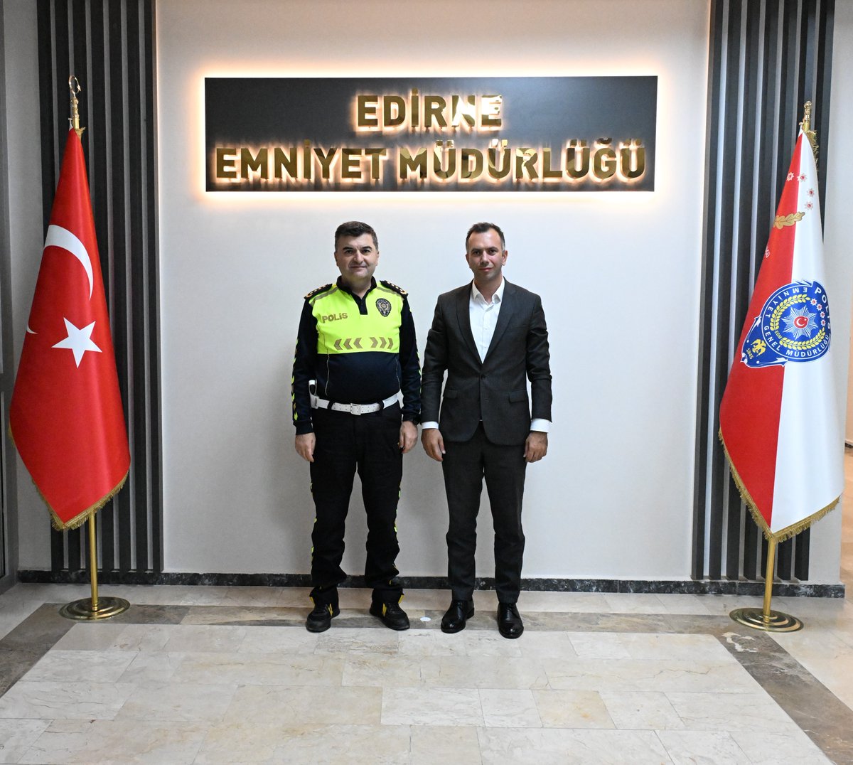 Edirne Emniyeti’ne Göç İdaresi’nden Ziyaret