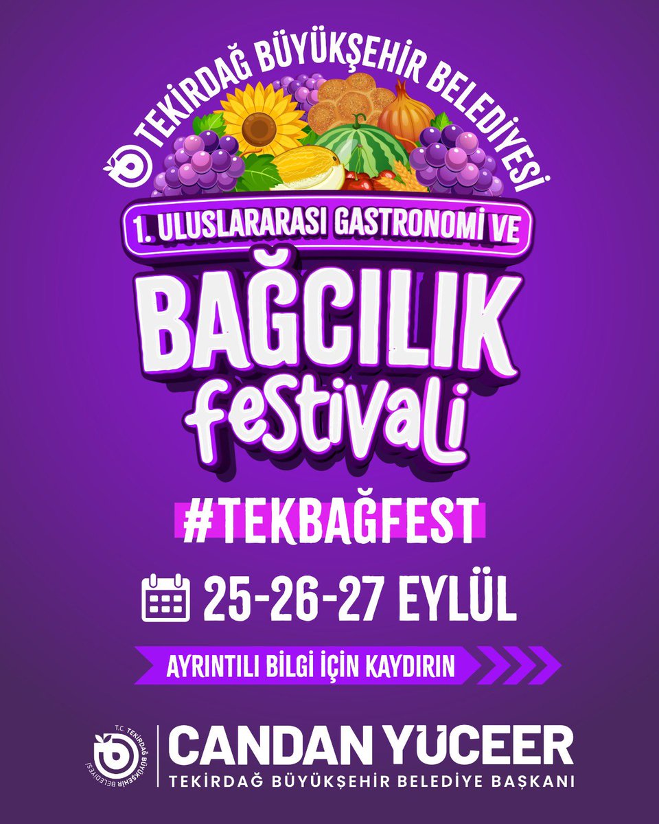 Tekirdağ’da Gastronomi ve Bağcılık Festivali Başlıyor