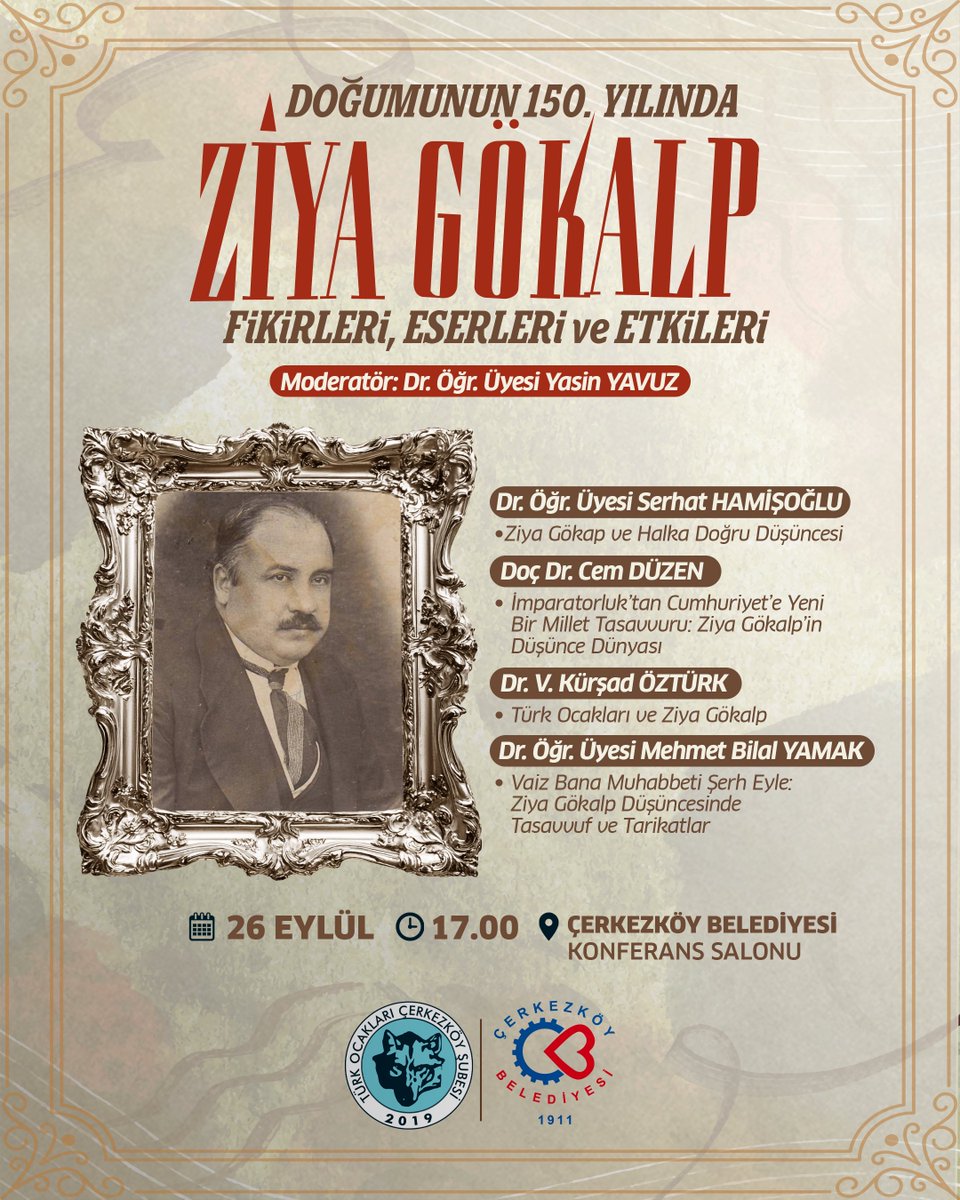 Ziya Gökalp 150. Yılında Çerkezköy’de Anılıyor