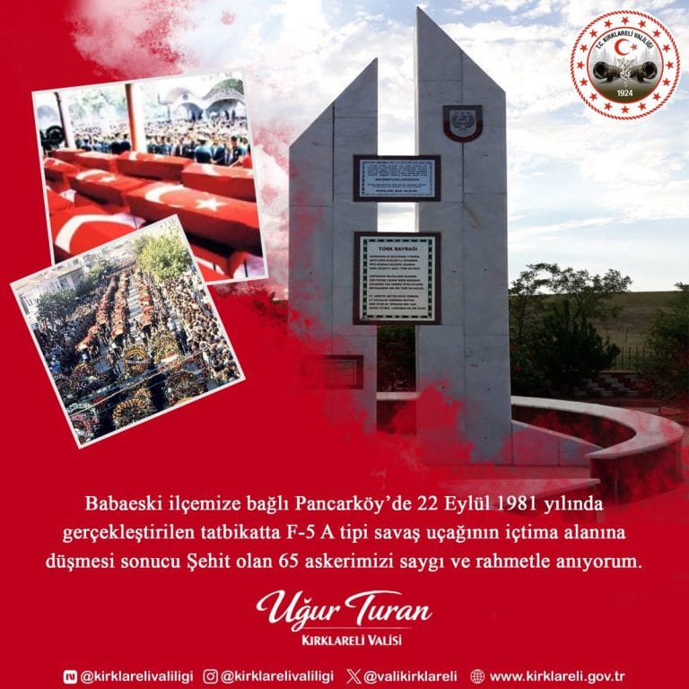 Babaeski’de 65 Şehit 45 Yıl Sonra Anıldı