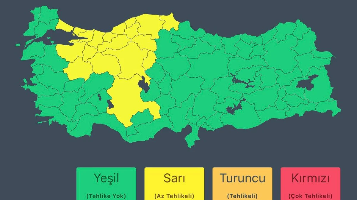Meteoroloji 28 Eylül sağanak uyarısı haritası ve yağışlı hava
