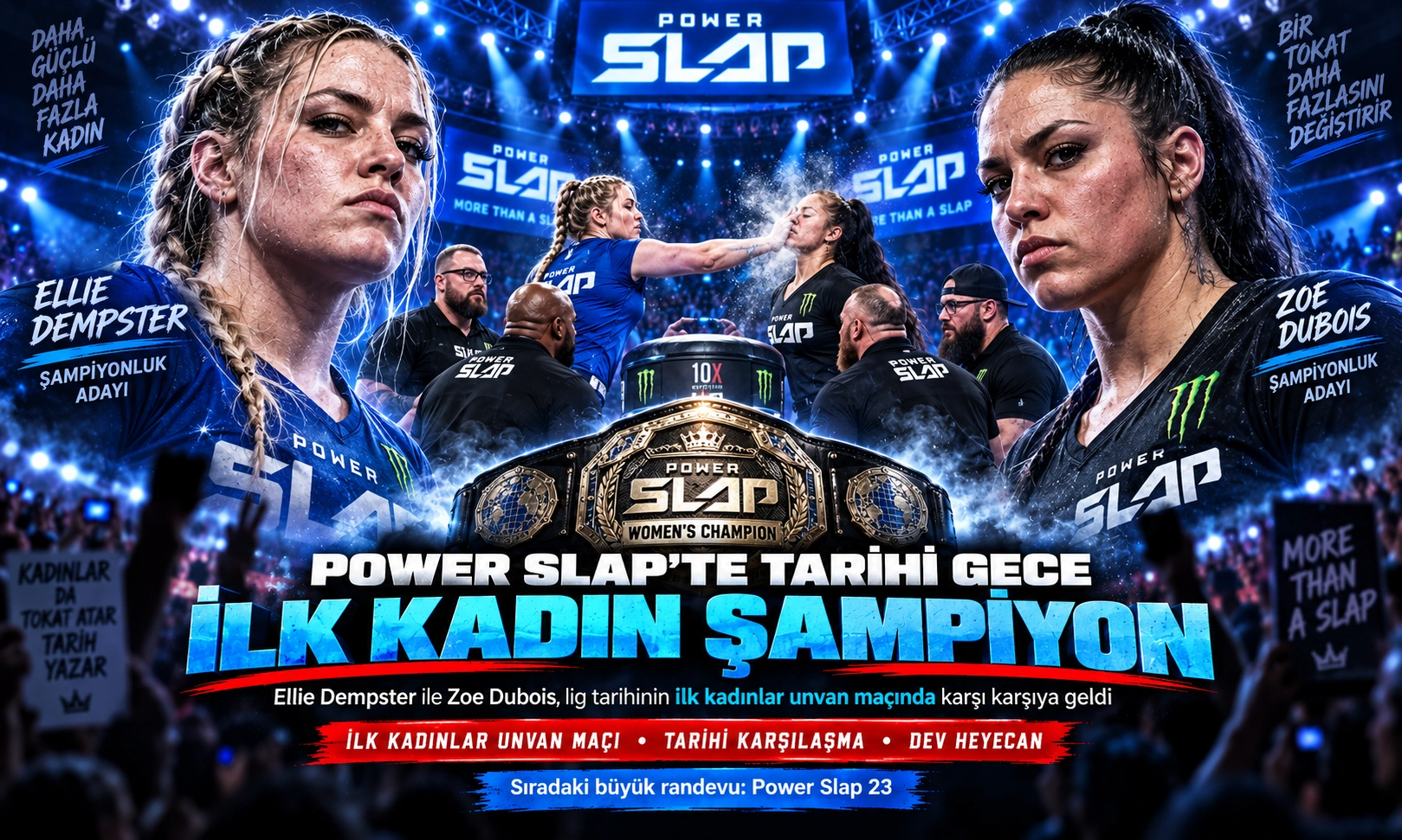 Power Slap’te Tarihi Gece: İlk Kadın Şampiyon