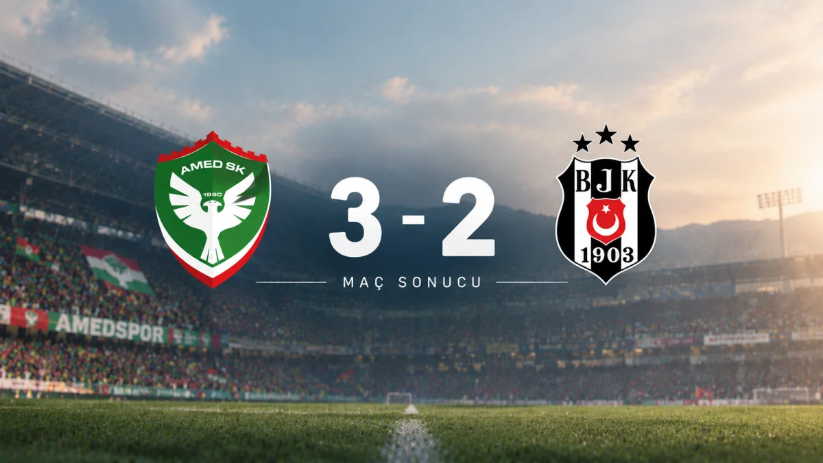 Amedspor Beşiktaş’ı 3-2 Devirdi, Lider Oldu!