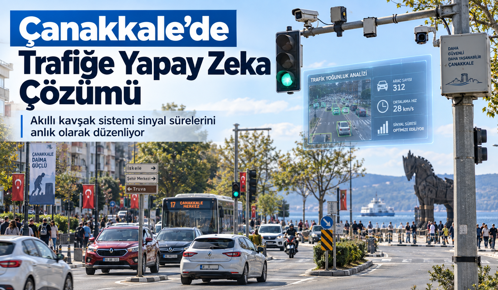 Çanakkale’de Trafiğe Yapay Zeka Çözümü