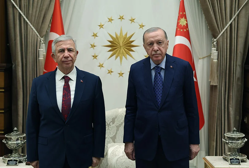 Erdoğan, Mansur Yavaş’ı Külliyede Kabul Etti