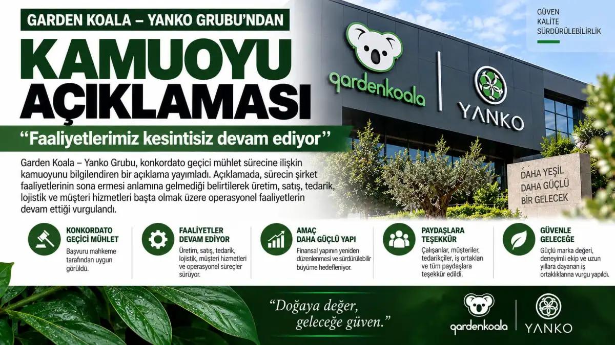 Yanko Grubu’ndan konkordato açıklaması: Faaliyetler sürüyor