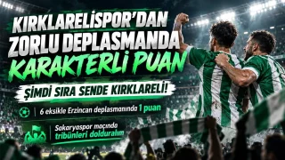 Kırklarelispor’dan Zorlu Deplasmanda Karakterli Puan: “Şimdi Sıra Sende Kırklareli!”