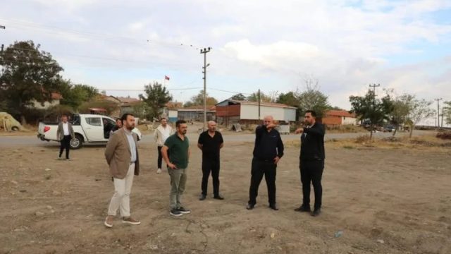 Şalgamlı yol düzenleme öncesi saha incelemesi