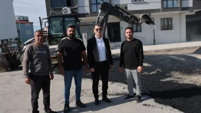 Kapaklı’da asfalt yama çalışması sahada incelendi