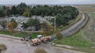 Beyazköy mezarlık yoluna bakım