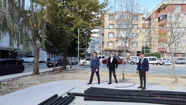 Çerkezköy Yüzbaşı Sokak Parkı Yenileniyor