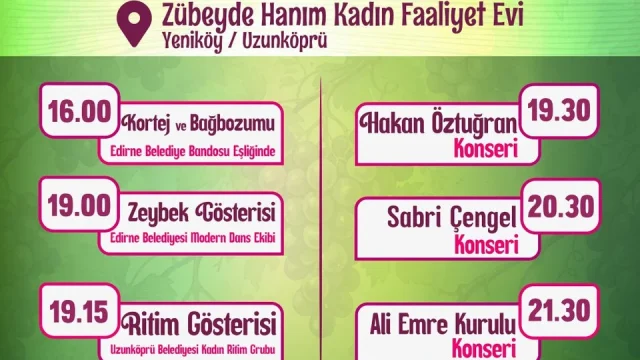 Yeniköy Bağbozumu Şenliği'nde üzüm bağları ve yerel üreticiler