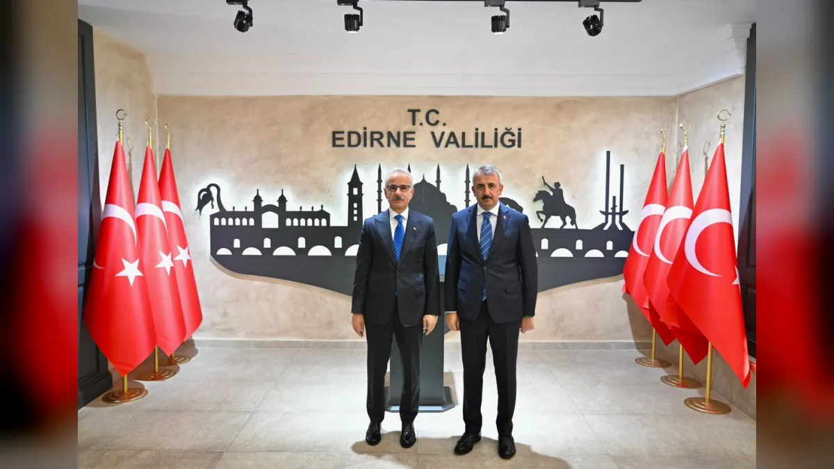 Edirne hızlı tren hattı için Vali Yunus Sezer ile yapılan kritik görüşme