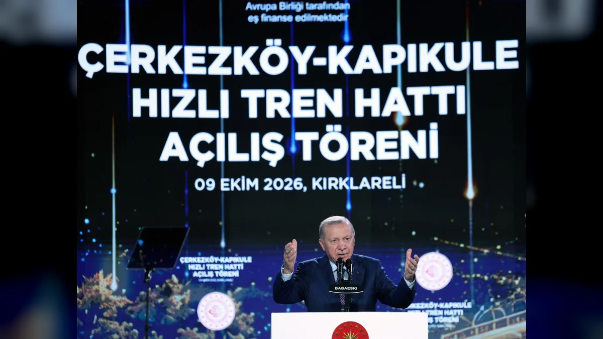 Çerkezköy-Kapıkule Hızlı Tren Hattı Açıldı