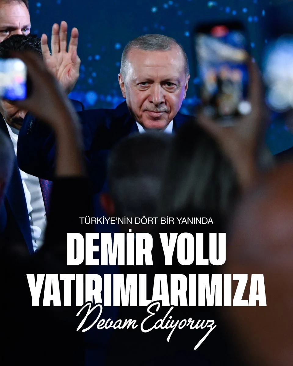 Çerkezköy-Kapıkule hızlı tren hattı açılışında hızlı tren ve demir yolu istasyonu