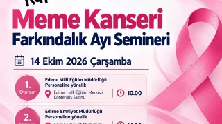 Edirne’de Meme Kanseri Semineri: 14 Ekim’de Erken Teşhis Anlatılacak