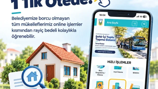 Lüleburgaz Belediyesi online rayiç bedel sorgulama ekranı
