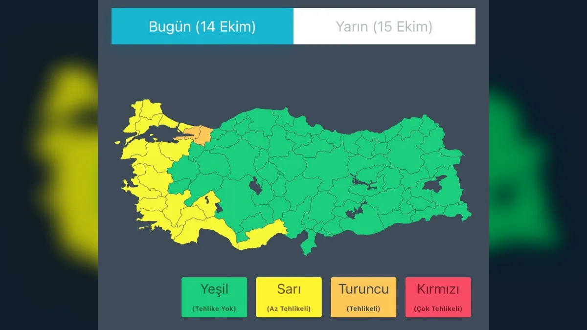 Marmara’da Sağanak Yağış ve Fırtına Uyarısı