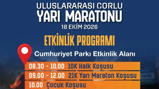 Çorlu maratonu için geri sayım başladı, koşu öncesi hazırlıklar