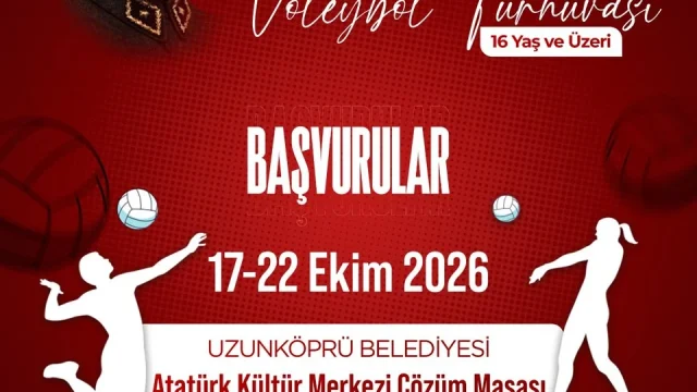 Uzunköprü voleybol turnuvası afişi, 29 Ekim Cumhuriyet Kupası