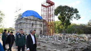 Evliya Kasım Paşa Camisi’nde Restorasyon Sona Eriyor