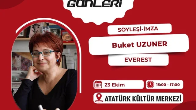 Edirne Kitap Günleri Buket Uzuner söyleşisi ve imza etkinliği duyuru görseli