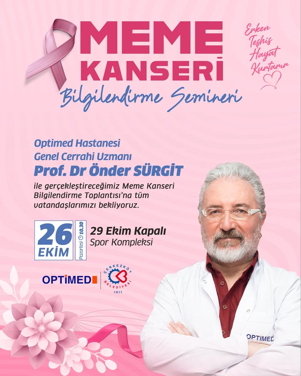 Çerkezköy’de Meme Kanseri Semineri: 26 Ekim’de