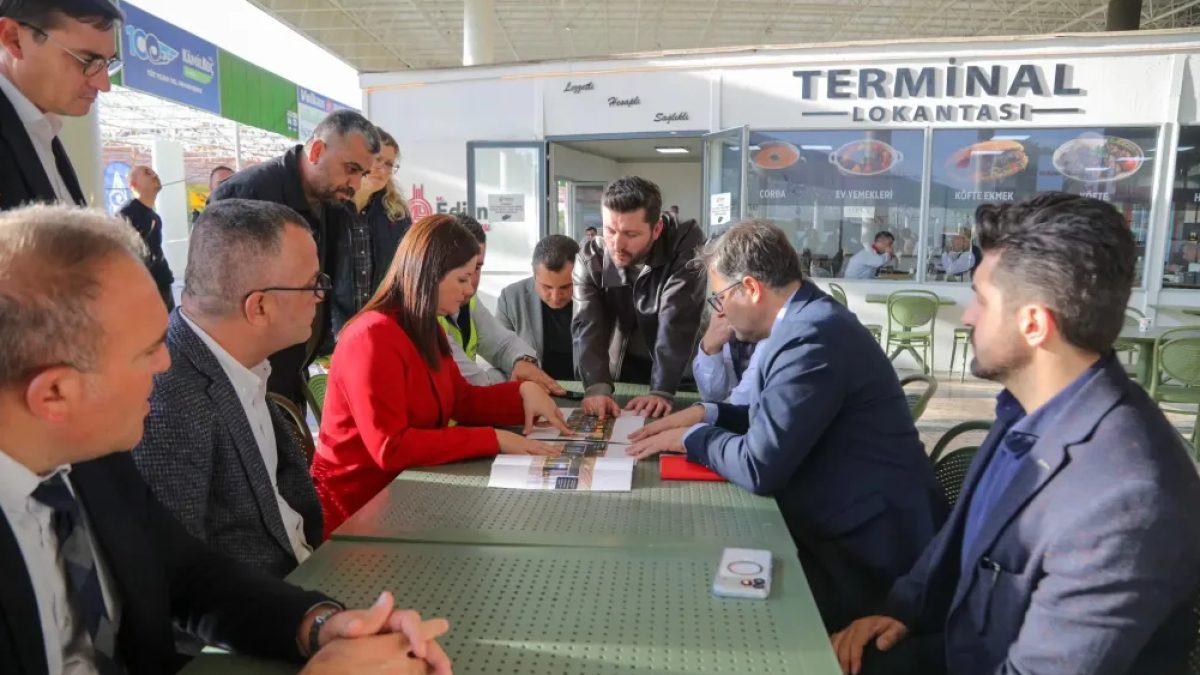 Edirne Otogarı’nda Yenileme Çalışmaları Sürüyor