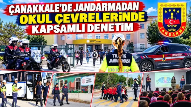 Çanakkale’de jandarma okul denetimi: 51 servise ceza