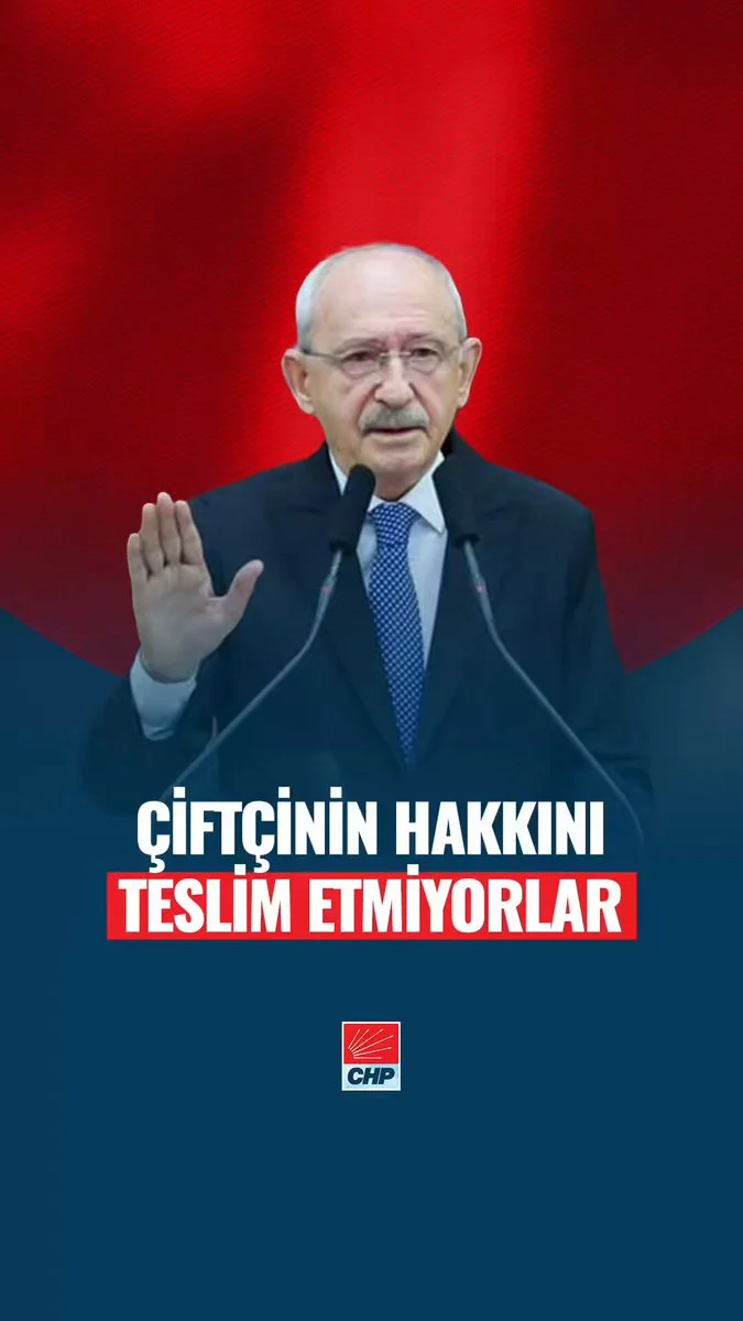 Kemal Kılıçdaroğlu çiftçi alacağı açıklaması: 604 milyar liralık ödeme talebi